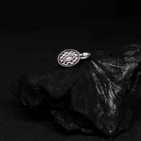 Buy Ferosh Oval Silver Oxidised Nose Pin - Purplle