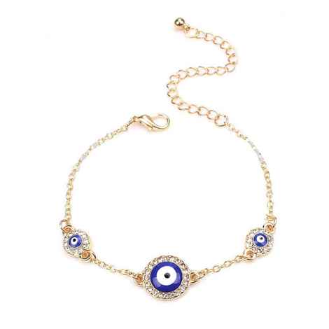 Buy Ferosh Elegant Evil Eye Chain Bracelet - Purplle