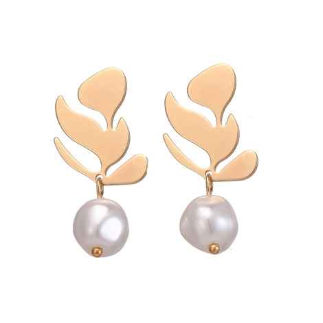 Buy Ferosh Elon Artistic Pearl Drop Earrings - Purplle