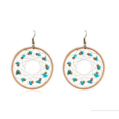 Buy Ferosh Elvinia Beaded Earrings - Purplle