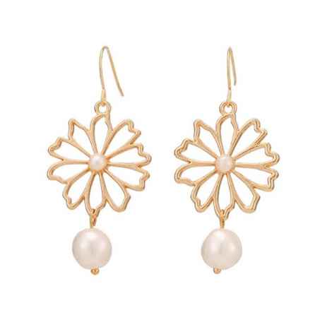 Buy Ferosh Floren Pearl Charm Drop Earrings - Purplle