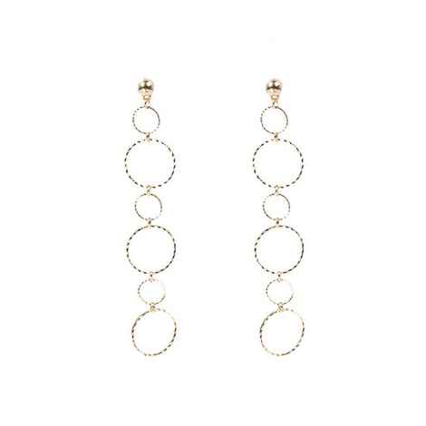 Buy Ferosh Six Layered Circles Designer Earrings - Purplle