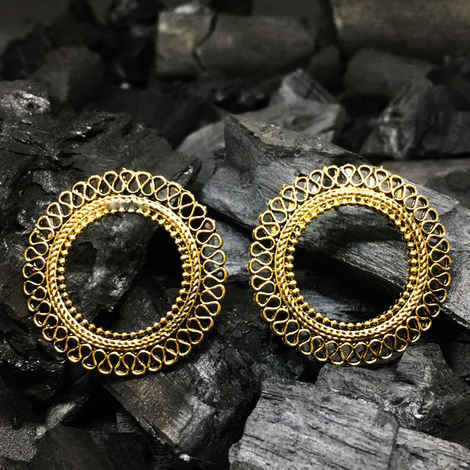 Buy Ferosh Amodini Artistic Statement Stud Earrings - Purplle