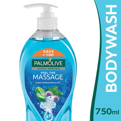 Buy Palmolive Body Wash Feel the Massage Exfoliating Shower Gel with 100% Natural Thermal Minerals (750 ml) Pump - Purplle