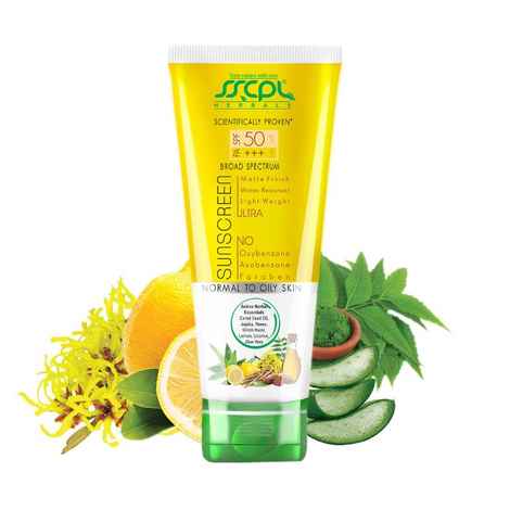 SSCPL Herbals SPF 50- Normal to Oily Skin (90 ml)
