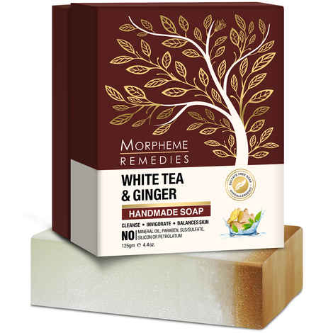 Buy Morpheme Remedies White Tea & Ginger Handmade Luxury Soap (125 g) - Purplle