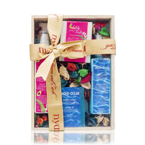 Buy Nyassa Gift Sets-Wooden Box Gift Set (4 piece) - Purplle