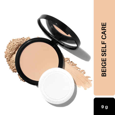 Purplle Compact Powder with SPF For Wheatish Skin Be Your Own BFF|Long Lasting| Oil Contro| SPF Protection| Lightweight- Beige Self Care 3 (9 g)
