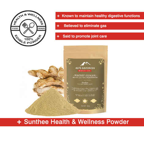 Buy Alps Goodness Health & Wellness Powder - Sunthee (Ginger) (50 gm) to Enhance Overall Well-Being - Purplle
