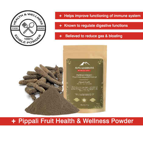 Buy Alps Goodness Health & Wellness Powder - Pippali Fruit (50 gm) to Enhance Overall Well-Being - Purplle