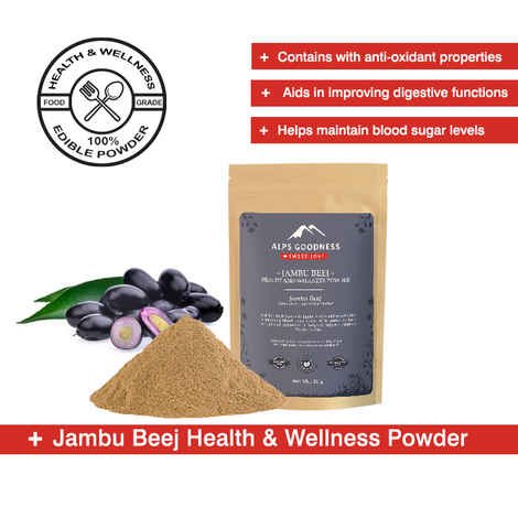 Buy Alps Goodness Health & Wellness Supplement Powder - Jambu Beej (50 gm) to Enhance Overall Well-Being - Purplle