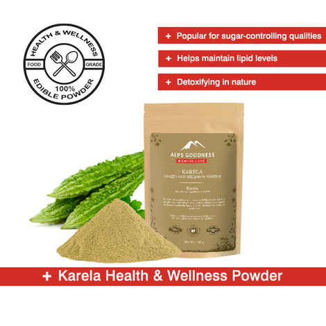 Buy Alps Goodness Health & Wellness Supplement Powder - Karela (50 gm) to Enhance Overall Well-Being - Purplle