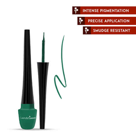 I-AmsterDAMN Liquid Eyeliner, Matte, i-liner - Green (5 ml)