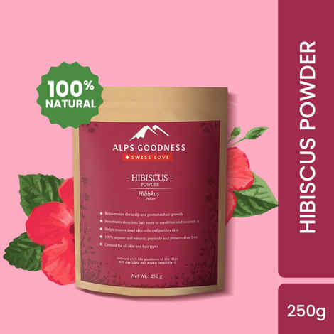 Buy Alps Goodness Powder - Hibiscus (250 g) | Gurhal Powder| Japapushpa Powder| 100% Natural Powder | No Chemicals, No Preservatives, No Pesticides | Hair Mask| Face Mask | RHair Mask for hair growth | Face Mask for dull skin - Purplle