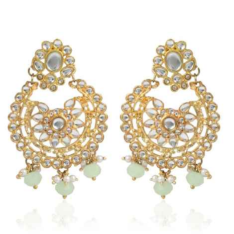 Buy Karatcart GoldPlated Fashion Chandbali Dangler Stylish Party Wear Earrings For Women - Purplle