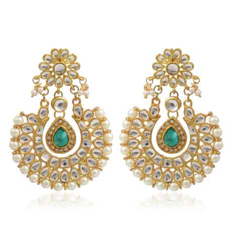 Buy Karatcart GoldPlated Fashion Chandbali Dangler Stylish Earrings For Women - Purplle