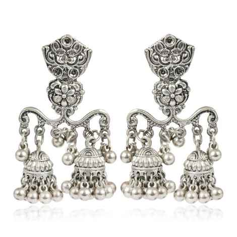 Buy Karatcart Afghani Tribal Oxidised Dangler Stylish Fancy Party Wear Light Weight Dangler Earrings For Women - Purplle