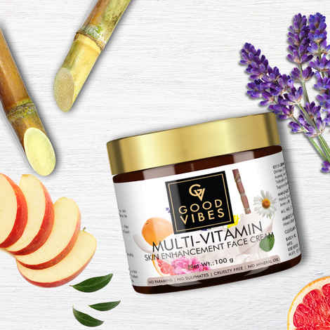 Buy Good Vibes Skin Enhancement Face Cream - Multi Vitamin (100 gm) - Purplle