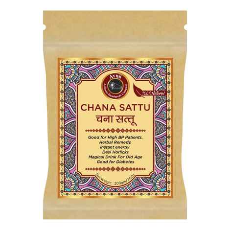 Zenvista Meditech Chana Sattu, Good for Diabetes, Herbal Remedy, Instant Energy 200 gm