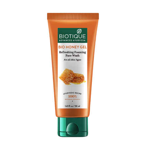 Buy Biotique Bio Honey Gel Refreshing Foaming Face Wash (50 ml) - Purplle