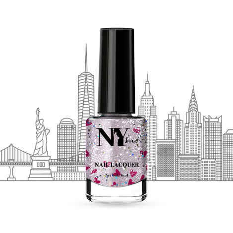 Buy NY Bae Nail Lacquer, Glitter | Shimmer Paint | Chip Resistant Polish | Highly Pigmented - Times Square Moonlight 2 (6 ml) - Purplle