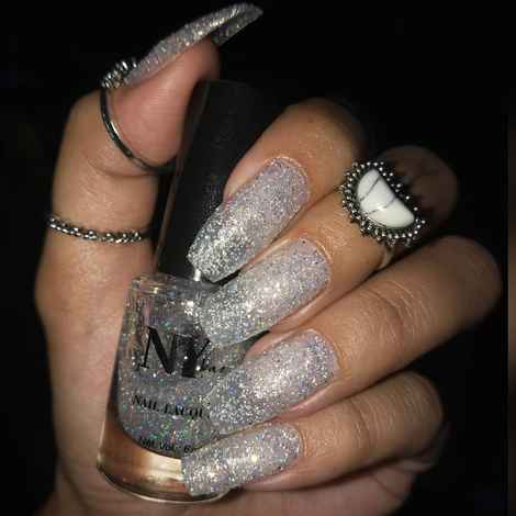 Buy NY Bae Nail Lacquer, Glitter | Shimmer Paint | Chip Resistant Polish | Highly Pigmented - Park Avenue Moonlight 9 (6 ml) - Purplle