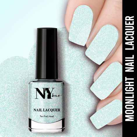 Buy NY Bae Nail Lacquer, Glitter | Shimmer Paint | Chip Resistant Polish | Highly Pigmented - Metropolitan Moonlight 19 (6 ml) - Purplle