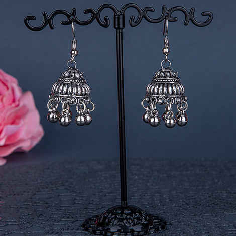 Buy Queen Be Oxidised Everyday Cute Jhumkis - EP19007 - Purplle