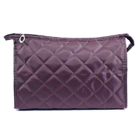 Buy Bonjour Paris Coat Me Women's Multi Purpose Makeup Bag / Vanity Pouch / Travel Kit / Cosmetic Bag Organiser (Brown)VPB25-BR - Purplle