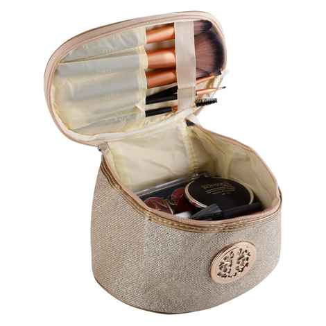 Buy Bonjour Paris Coat Me Women's Multi Purpose Vanity Case / Cosmetic Pouch / Makeup Travel Organiser Kit - Black - VPB04-BLK - Purplle