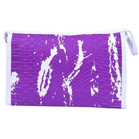 Buy Bonjour Paris Coat Me Women's Zipper Pouch / Cosmetic Bag Purple - Purplle