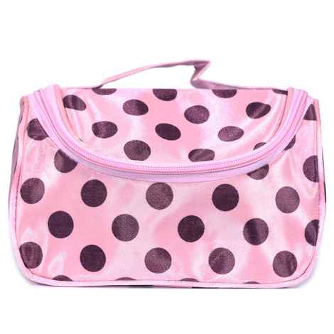 Buy Bonjour Paris Coat Me Women's Multi Purpose Vanity Case / Cosmetic Pouch / Makeup Travel Organiser Kit - Geometric Pink - Purplle