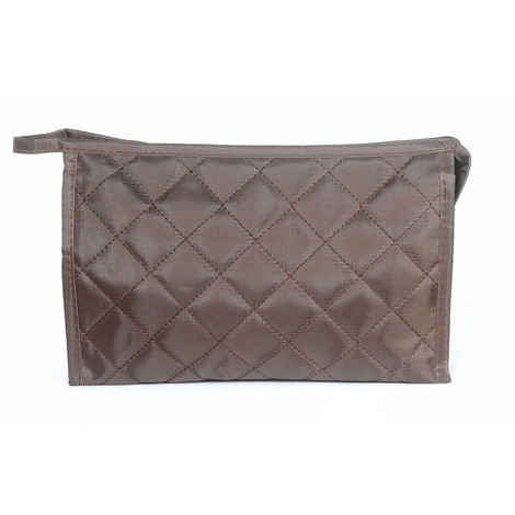 Buy Bonjour Paris Coat Me Women's Multi Purpose Makeup Bag / Vanity Pouch / Travel Kit / Cosmetic Bag Organiser (Brown)VPB02-BL - Purplle