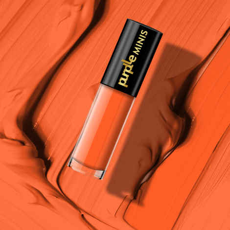Buy Purplle Ultra HD Matte Mini Liquid Lipstick, Orange - My First Dare 3 | Highly Pigmented | Non-drying | Long Lasting | Easy Application | Water Resistant | Transferproof | Smudgeproof (1.6 ml) - Purplle