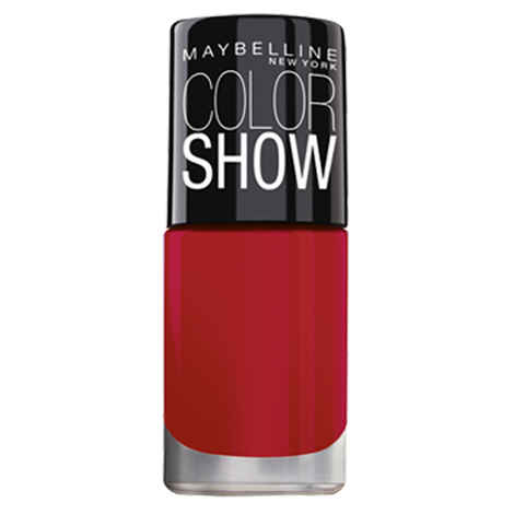 Buy Maybelline New York Color Show Bright Sparks Nail Polish Power of Red 708 - Purplle