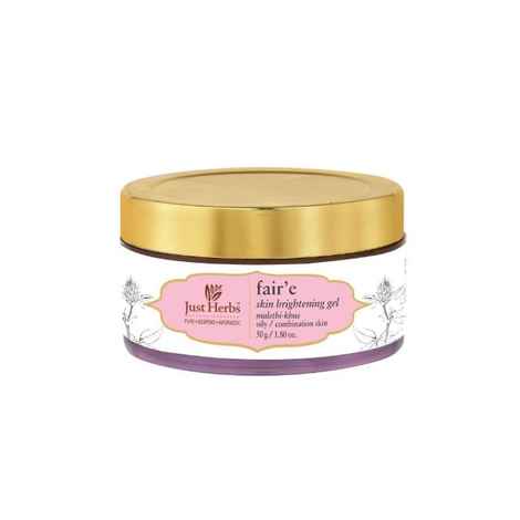 Buy Just Herbs Fair'e Mulethi-Khus Skin Brightening Gel (50 gm) - Purplle
