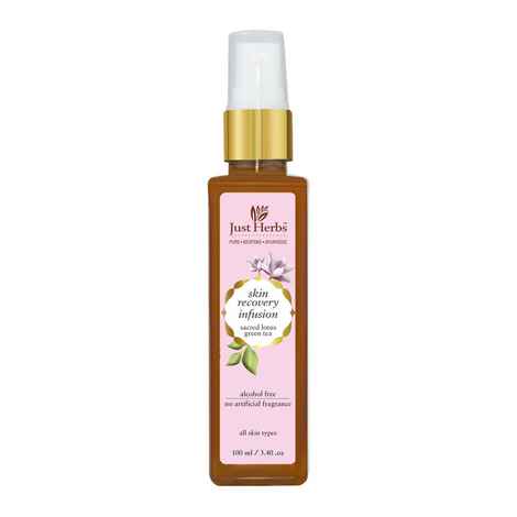 Buy Just Herbs Sacred Lotus - Green Tea Skin Recovery Toner ( all skin types) (100 ml) - Purplle