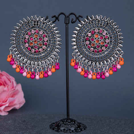 Buy Queen Be Oxidised Spike Tops, Multi Colour - ED19003 - Purplle