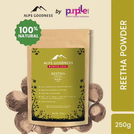 Buy Alps Goodness Powder - Reetha (250g) |100% Natural Powder | No Chemicals, No Preservatives, No Pesticides| Natural Hair Mask| Soap Nut - Purplle
