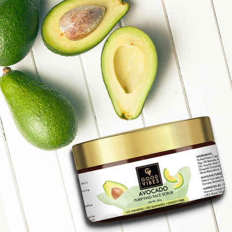 Buy Good Vibes Purifying Face Scrub - Avocado (50 gm) - Purplle