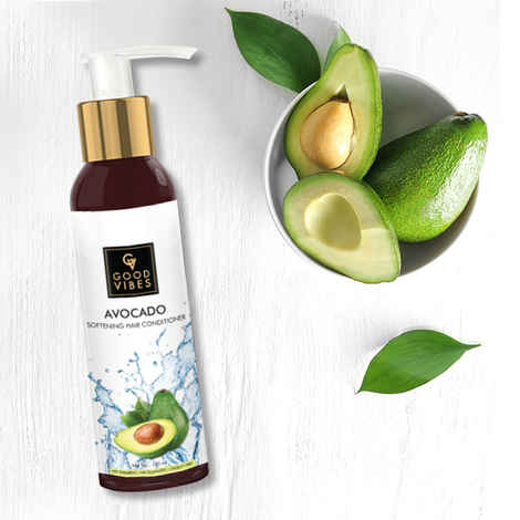 Buy Good Vibes Avocado Control Softening Hair Conditioner | Frizz Control, Adds Shine, Softening | No Parabens, No Animal Testing (120 ml) - Purplle