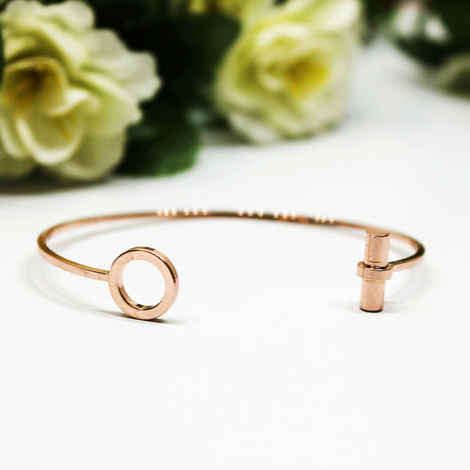 Buy Ferosh Alicia Everyday Silver Bangle Bracelet - Purplle