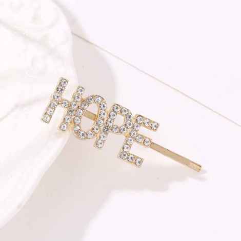 Buy Ferosh Diamond Hope Golden Hair Pin - Purplle