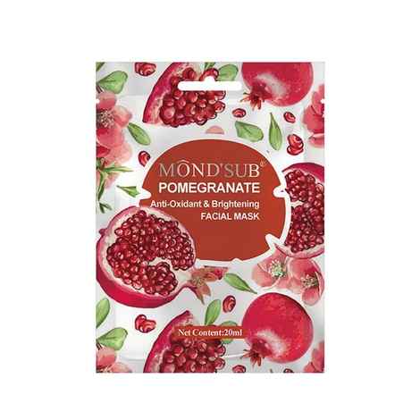Buy Mond'Sub Pomegranate Anti-Oxidant&Brightening Facial Mask Pack of 12 - Purplle