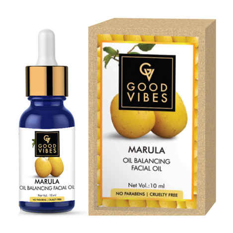 Buy Good Vibes Oil Balancing Facial Oil - Marula (10 ml) - Purplle