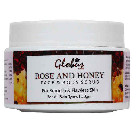 Buy Globus Naturals Honey & Rose Body & Face Scrub (50 gm) - Purplle
