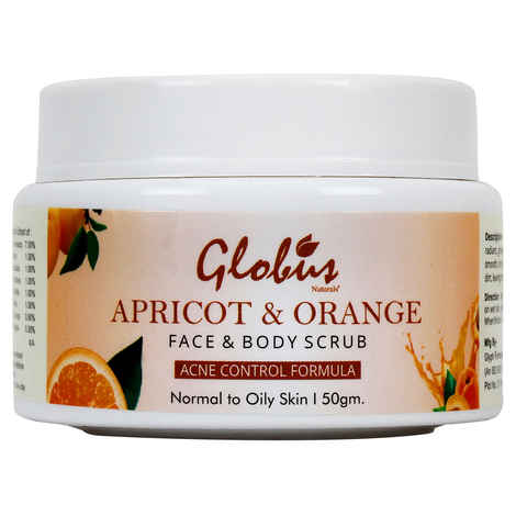 Buy Globus NaturalsA Apricot & orangeA Face & Body Scrub (50 gm) - Purplle