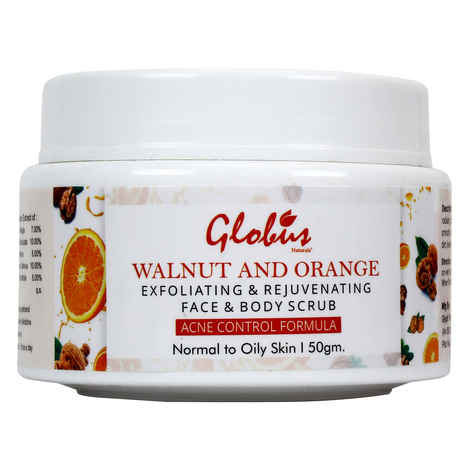 Globus Naturals Walnut & Orange Face & Body Scrub (50 gm)