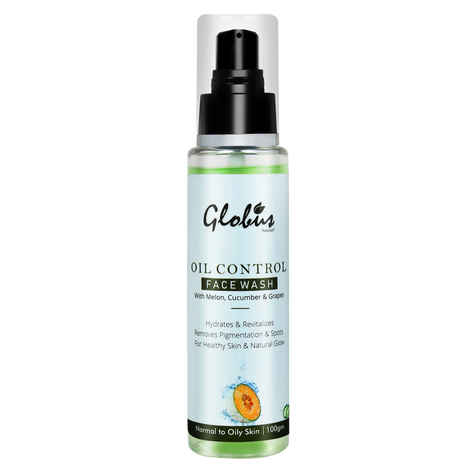 Buy Globus Naturals Oil Control Face wash With Melon Cucumber & Grapes (100 ml) - Purplle