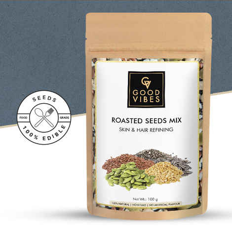 Buy Good Vibes Skin & Hair Refining Roasted Seeds Mix (100 gm) - Purplle